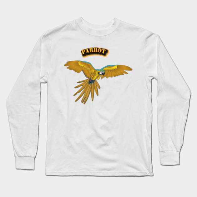 Parrot Design Long Sleeve T-Shirt by Pet & Nature Lovers